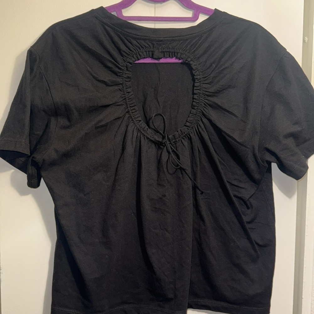 Forever 21 Black Short Sleeve Top